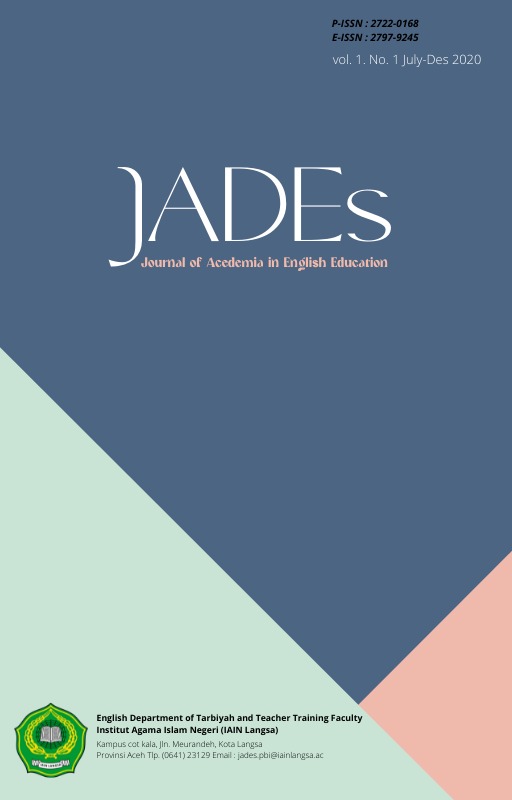 JADEs: Journal of Academia in English Educations